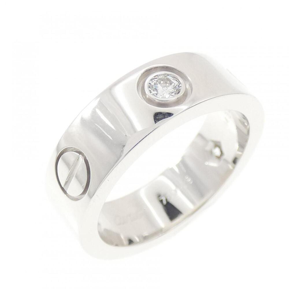 CARTIER Silver Diamond Love Ring